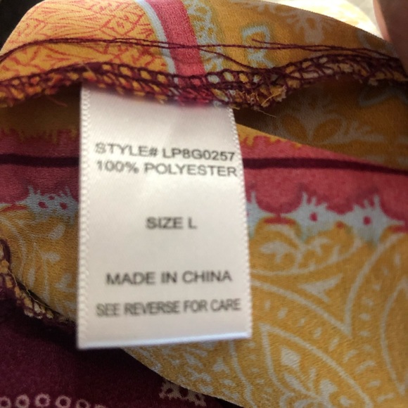 Living Doll Fall Boho Romper Size Large - Picture 6 of 6